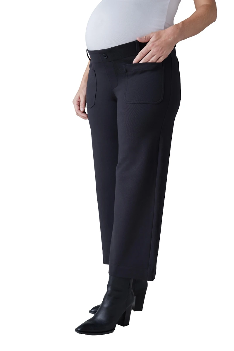 Ingrid + Isabel Maternity Wide Leg Ponte Pant