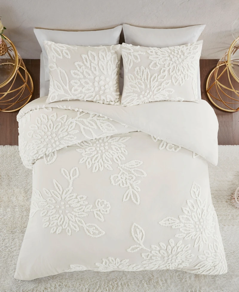 Madison Park Veronica Floral 3-Pc. Duvet Cover Set, King/California King