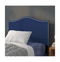Arched Twin Headboard With Accent Nail Trim