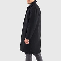 Alpine Swiss Men's Zach Men s Wool Blend Overcoat – Knee-Length Trench Coat, Runs Large for Layering Over Suits or Sweaters