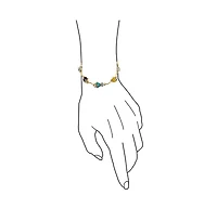 Colorful Good Luck Garden Lucky Ladybug Link Charm Bracelet For Women Crystal Gold Plated