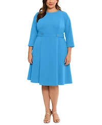 London Times Fit & Flare Dress