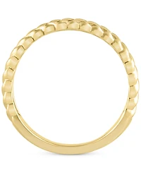 Diagonally Textured Double Row Wedding Band 14k Gold