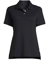 Lands' End Women's School Uniform Short Sleeve Interlock Polo Shirt