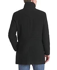 Landing Leathers Men Wing Collar City Wool Blend Pea Coat