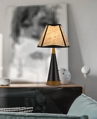 29.5" Height Metal and Wood Table Lamp with Shade