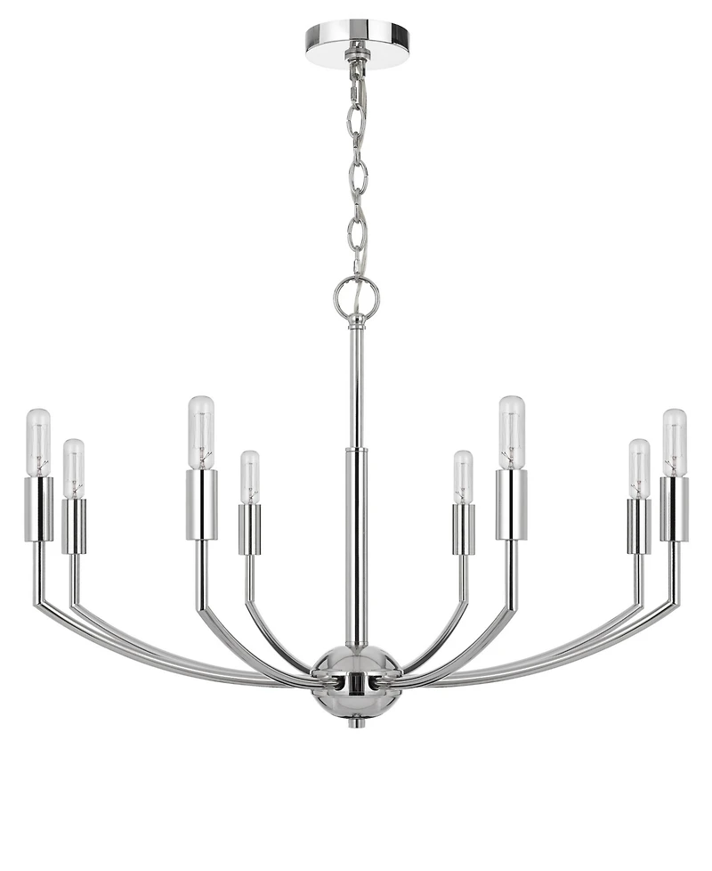 Maxton 8 Light 19" Height Metal Chandelier