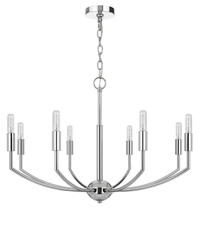 Maxton 8 Light 19" Height Metal Chandelier