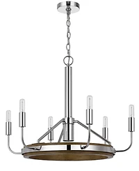 Saluda 6 Light 20" Height Metal Chandelier