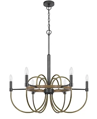 Seagrove 6 Light 31" Height Metal Chandelier