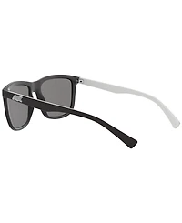 A|X Armani Exchange Men's Polarized Low Bridge Fit Sunglasses, Polar AX4093SF
