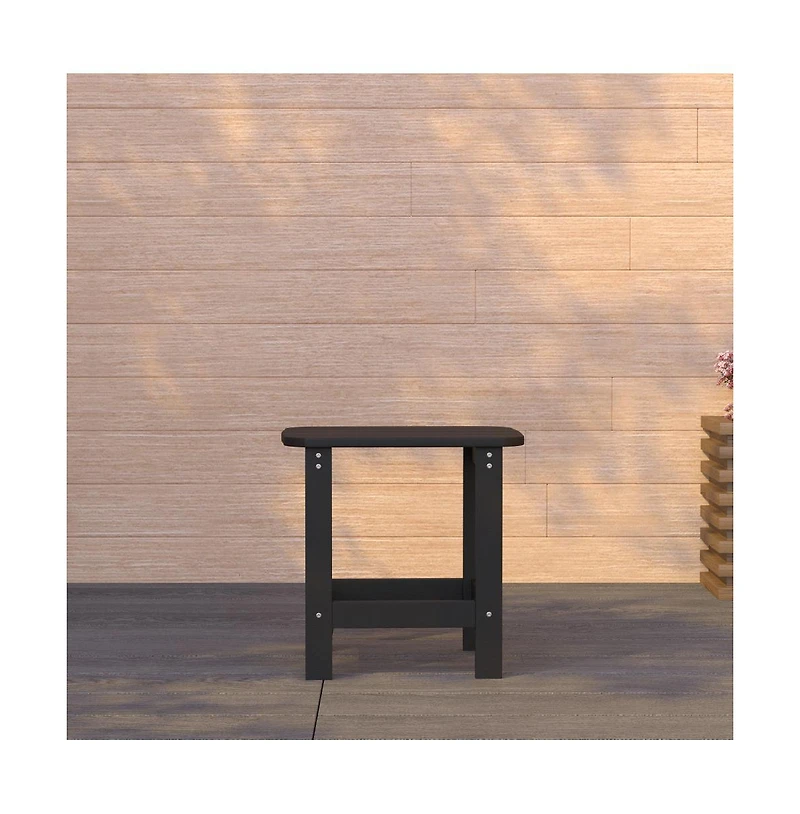 Riviera Poly Resin Indoor/Outdoor All-Weather Adirondack Side Table