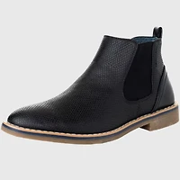 Alpine Swiss Mens Nash Chelsea Boots Snakeskin Ankle Boot Genuine Leather Lined