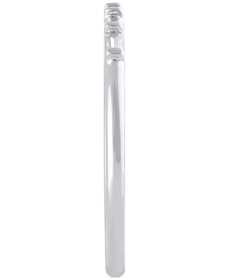 Igi Certified Diamond Baguette Band (1/20 ct. t.w.) 14k White Gold