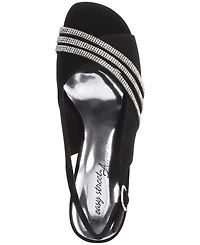 Easy Street Women's Teton Buckle Slingback Dress Sandals