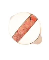 Barse Signet Bronze Circle Band Ring