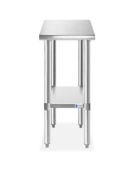 Gridmann x Inch Stainless Steel Table w/ Undershelf