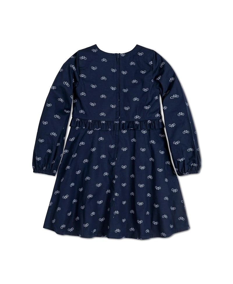 Hope & Henry Big Girls Long Sleeve Ruffle Waist Dress