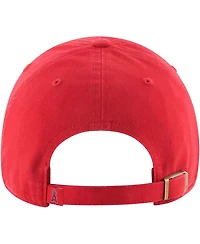 Men's '47 Brand Red Los Angeles Angels Clean Up Adjustable Hat