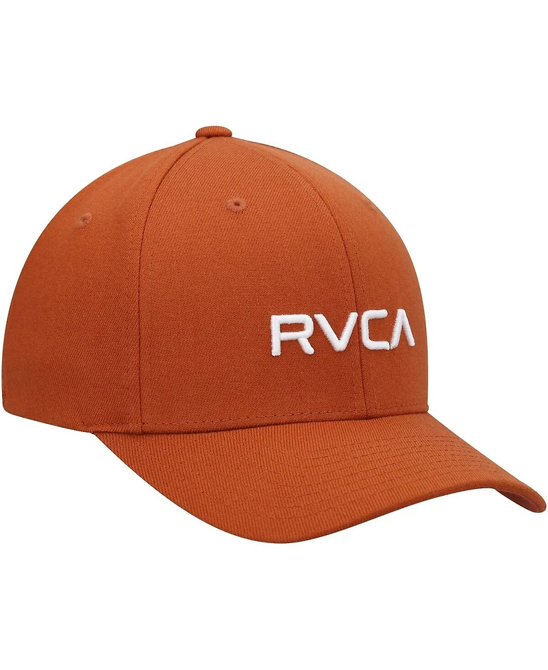 Men's Rvca Orange Flex Fit Hat
