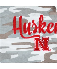 Women's Pressbox Camo Nebraska Huskers San Pablo Pullover Hoodie