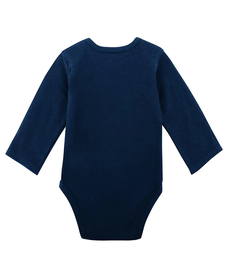 Newborn and Infant Boys Girls Green, Gray Notre Dame Fighting Irish 2-Pack Play Time Long Sleeve Bodysuit Set