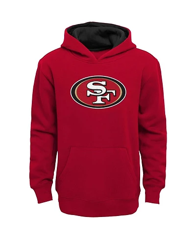 Big Boys Scarlet San Francisco 49ers Prime Pullover Hoodie