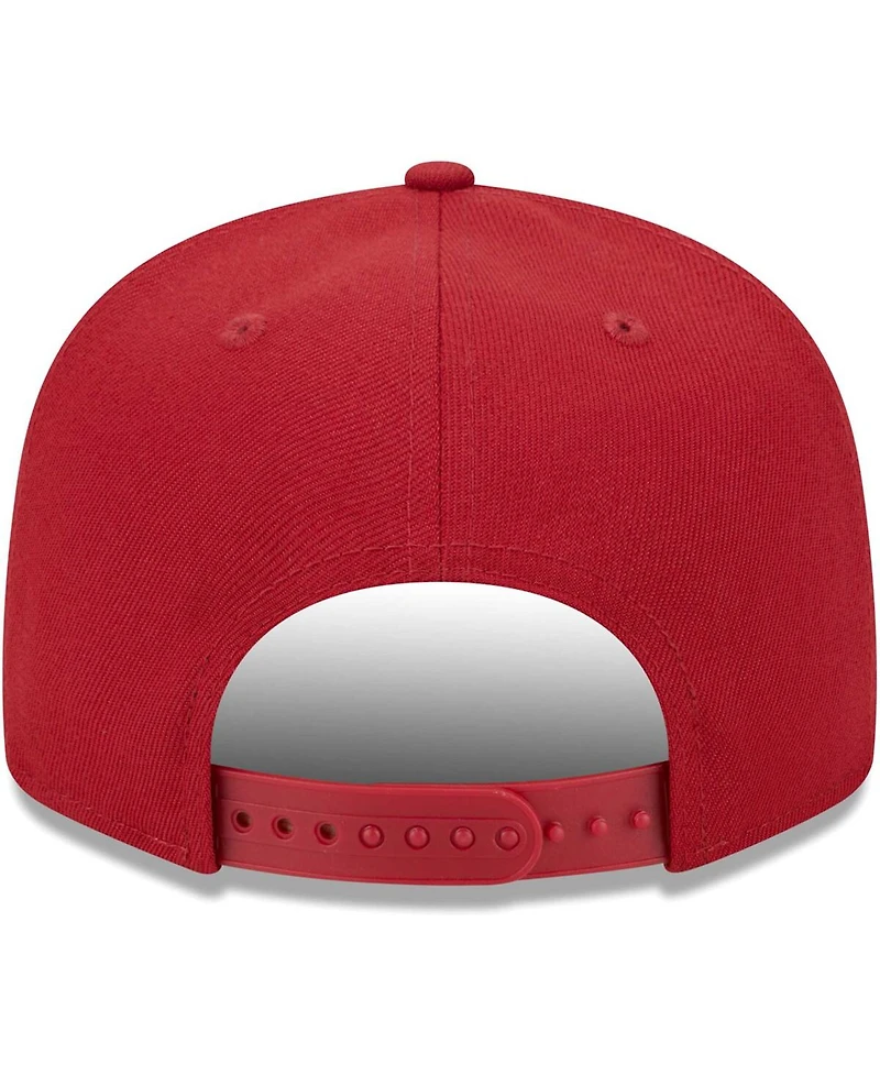 Men's New Era Cardinal Arizona Cardinals Main Script 9FIFTY Snapback Hat