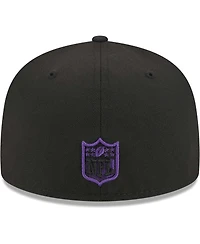 Men's New Era Black Baltimore Ravens Main 59FIFTY Fitted Hat