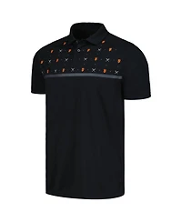 Men's LevelWear Black San Francisco Giants Sector Batter Up Raglan Polo Shirt