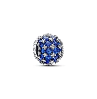 Pandora Cubic Zirconia Pave Round Charm