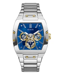 Guess Men's Multi-Function Silver-Tone Stainless Steel Watch 43mm