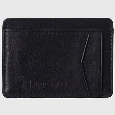 Alpine Swiss Men Rfid Safe Minimalist Front Pocket Wallet Leather Thin Card Case