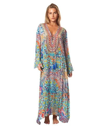 La Moda Clothing Women's Long Regular Kaftan Dress