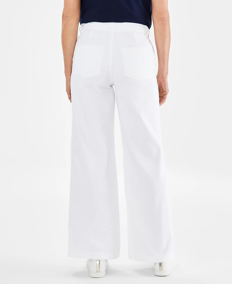 Style & Co Women's High-Rise Wide-Leg Jeans, Created for Macy's