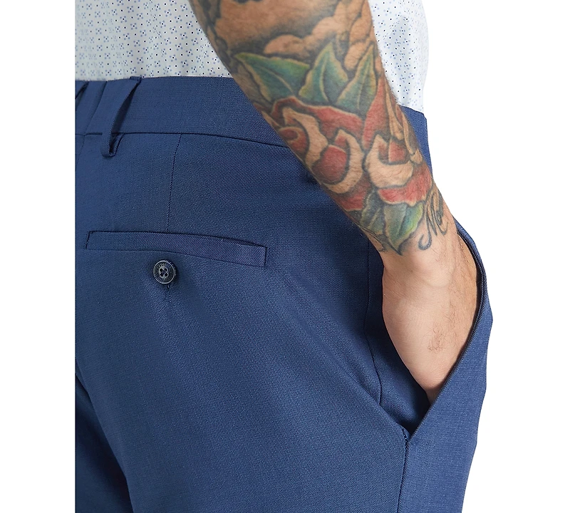 Kenneth Cole Reaction Men's Slim-Fit Stretch Dress Pants, Created for Macy's