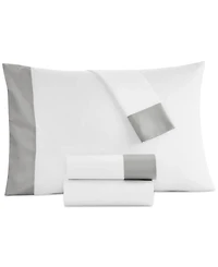 Closeout! Hotel Collection Italian Percale Sateen Cuff 4-Pc. Sheet Set, Queen, Exclusively at Macy's