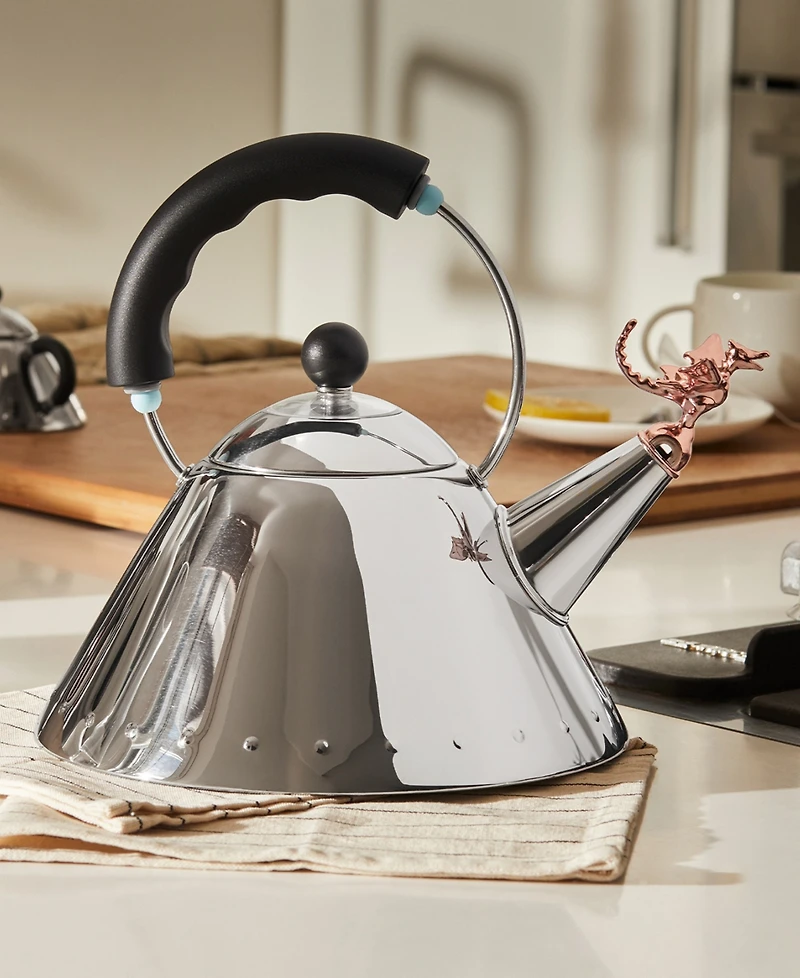 Alessi 2.1 Quart Tea Kettle by Michael Graves