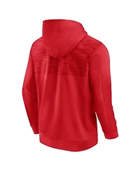 Men's Fanatics Red Wisconsin Badgers Power Index Full-Zip Hoodie