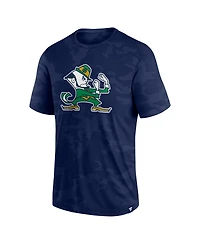 Men's Fanatics Navy Notre Dame Fighting Irish Camo Logo T-shirt