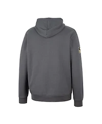Men's Colosseum Charcoal Oklahoma Sooners Oht Military-Inspired Appreciation Quarter-Zip Hoodie
