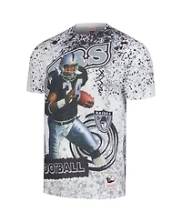 Men's Mitchell & Ness Bo Jackson White Las Vegas Raiders Retired Player Name and Number Burst T-shirt