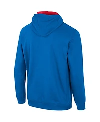 Men's Colosseum Powder Blue Ole Miss Rebels Half-Zip Hoodie