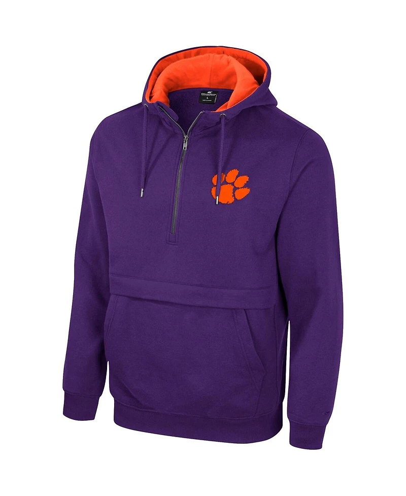 Colosseum Men's Clemson Tigers Half-Zip Hoodie