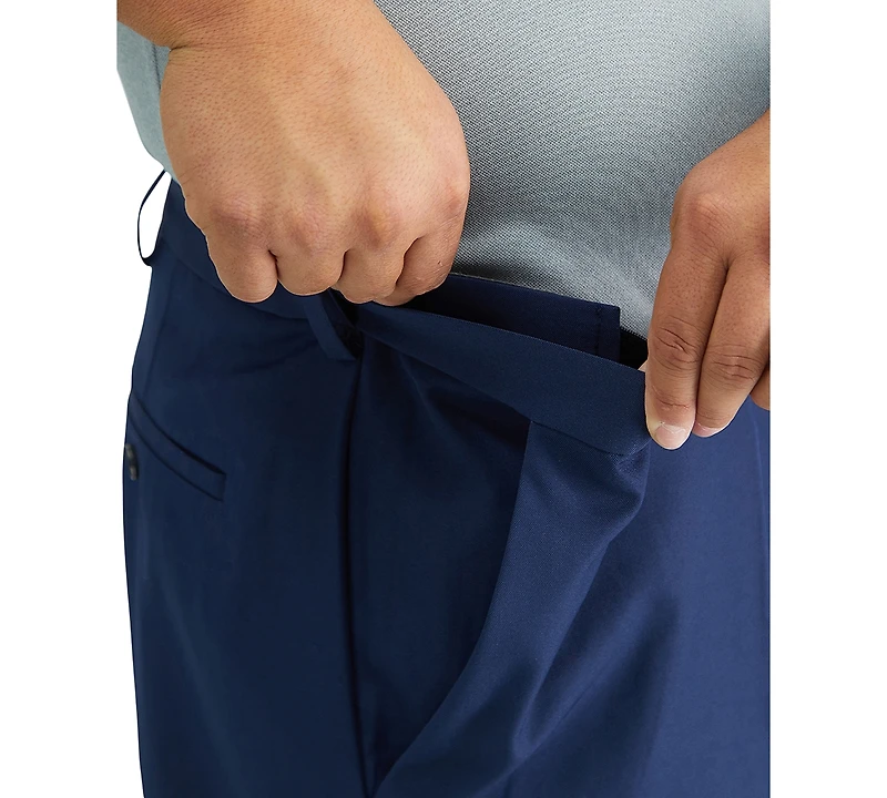 Haggar Men's Big & Tall Cool 18 Pro Classic-Fit Expandable Waist Flat Front Stretch Dress Pants