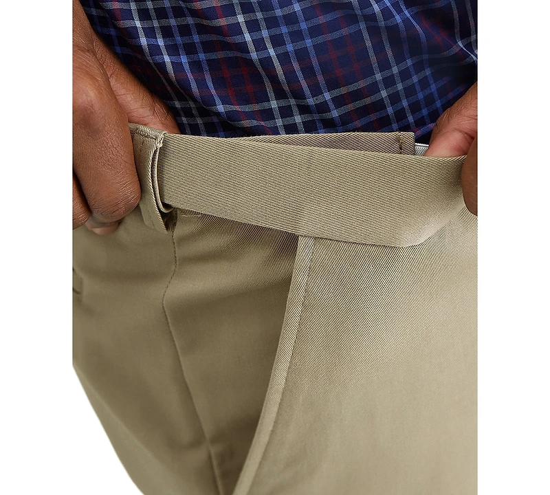 Haggar Men's Big & Tall Iron Free Premium Khaki Classic-Fit Flat Front Pant