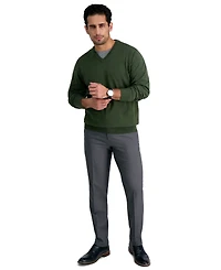 Haggar Men's Premium Comfort Slim-Fit Performance Stretch Flat-Front Dress Pants