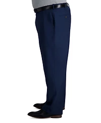 Haggar Men's Big & Tall Premium Comfort Stretch Classic-Fit Solid Flat Front Dress Pants