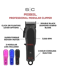 StyleCraft Professional Rebel Professional Super-Torque Modular Cordless Hair Clipper