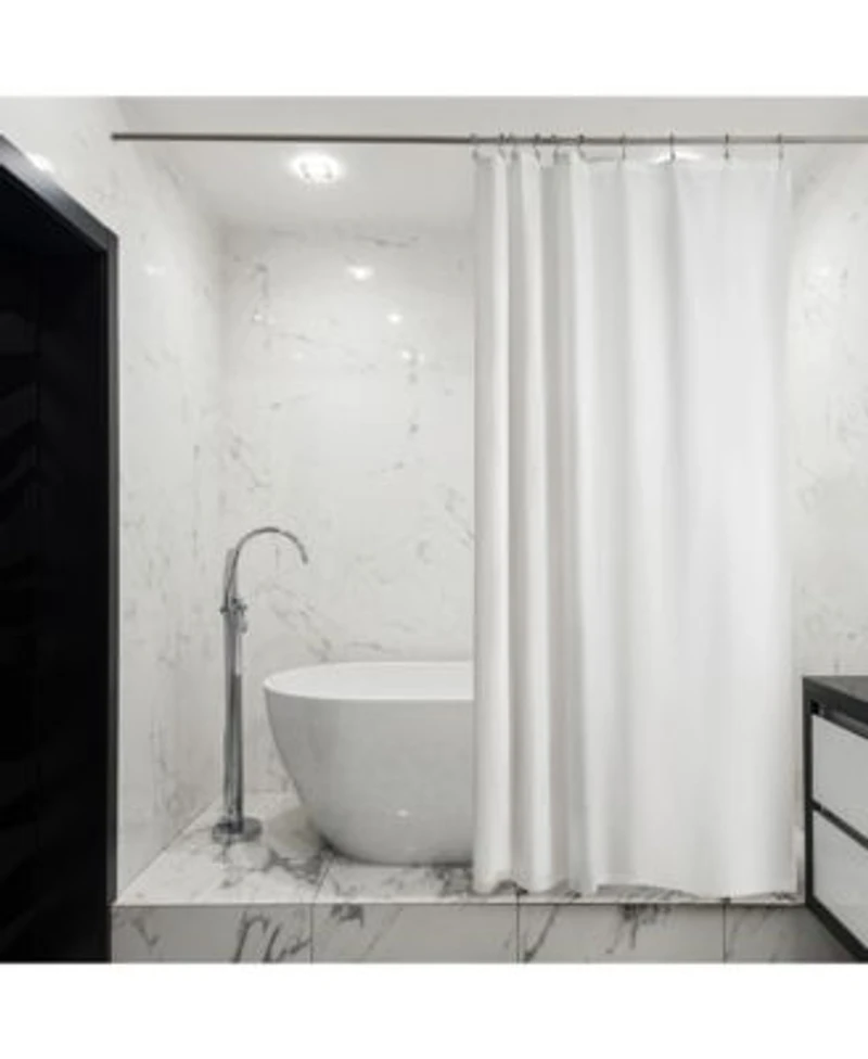 Liba Cloth Fabric Shower Curtain Heavy Duty Waterproof